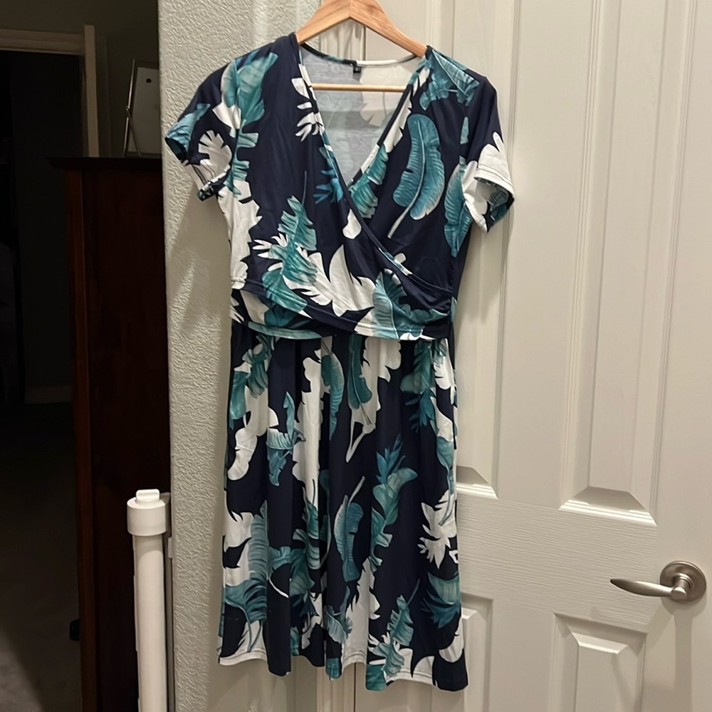 Floral Nursing Wrap Dress